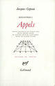 Couverture du livre « Appels » de Jacques Copeau aux éditions Gallimard (patrimoine Numerise)