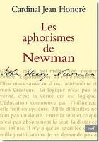 Couverture du livre « Les aphorismes de Newman » de Jean-Honore aux éditions Cerf