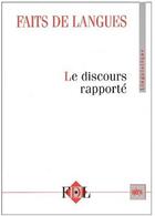 Couverture du livre « Le discours rapporté » de Laurence Rosier aux éditions Ophrys