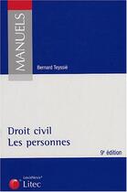 Couverture du livre « Droit civil, les personnes » de Teyssie/Bernard aux éditions Lexisnexis