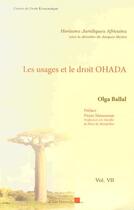 Couverture du livre « Les usages et le droit OHADA » de Olga Ballal aux éditions Pu D'aix Marseille