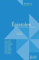 Couverture du livre « EPISTOLES T.5 ; adotopie » de Epistoles aux éditions Pu De Louvain