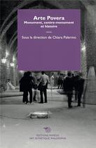 Couverture du livre « Arte povera » de Chiara Palermo aux éditions Mimesis