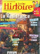 Couverture du livre « Histoire junior n 77 la resistance - septembre 2018 » de  aux éditions Histoire Junior