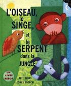 Couverture du livre « L'oiseau, le singe, le serpent dans la jungle » de Banks/Bogacki aux éditions Gallimard-jeunesse