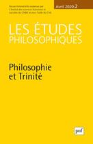 Couverture du livre « Etudes philosophiques 2020, n.2 » de  aux éditions Puf