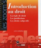 Couverture du livre « Introduction au droit » de Laetitia Lethielleux aux éditions Gualino
