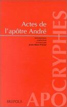 Couverture du livre « Les actes d'André » de Jm Prieur aux éditions Brepols