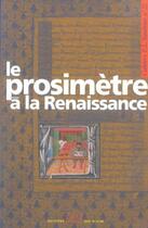 Couverture du livre « CAHIER SAULNIER Tome 22 : le prosimètre à la Renaissance » de Catherine Magnien aux éditions Editions Rue D'ulm