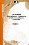 Couverture du livre « Changes (les) internationaux intragroupe dans la mondialisation indu » de  aux éditions Documentation Francaise