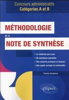 Couverture du livre « Méthodologie de la note de synthèse » de Thomas Govedarica aux éditions Ellipses