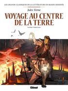 Couverture du livre « Voyage au centre de la Terre en BD » de Curd Ridel et Frederic Garcia aux éditions Glenat