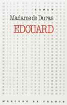 Couverture du livre « Edouard » de Madame De Duras aux éditions Mercure De France