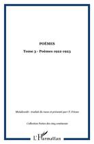 Couverture du livre « Poemes t.3 ; 1922-1923 » de Vladimir Maiakovski aux éditions L'harmattan