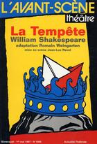 Couverture du livre « La tempete » de William Shakespeare aux éditions Avant-scene Theatre