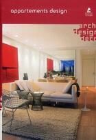 Couverture du livre « Appartements design » de Marta Rodriguez aux éditions Place Des Victoires