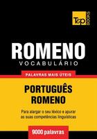 Couverture du livre « Vocabulário Português-Romeno - 9000 palavras mais úteis » de Andrey Taranov aux éditions T&p Books
