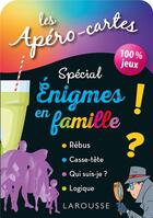 Couverture du livre « Les apéro-cartes ; spécial énigmes en famille » de  aux éditions Larousse