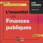 Couverture du livre « L'essentiel des finances publiques 2016 » de Stéphanie Damarey aux éditions Gualino