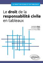 Couverture du livre « Le droit de la responsabilité civile en tableaux » de Cayol Amandine et Rodolphe Bigot aux éditions Ellipses