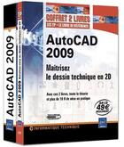 Couverture du livre « Autocad 2009 ; coffret de 2 livres ; maitrisez le dessin technique en 2d » de Olivier Le Frapper aux éditions Eni