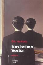 Couverture du livre « Novissima verba » de Guillotte Eric aux éditions Cherche Midi