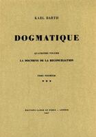 Couverture du livre « Dogmatique barth t.19 » de  aux éditions Labor Et Fides