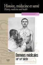 Couverture du livre « Donnees medicales - xviie-xxie siecle » de Herve Guillemain aux éditions Pu Du Midi