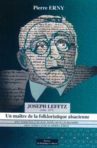 Couverture du livre « Joseph Lefftz » de Pierre Erny aux éditions Do Bentzinger