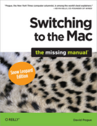 Couverture du livre « Switching to the Mac: The Missing Manual, Snow Leopard Edition » de Pogue David aux éditions O'reilly Media