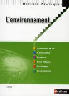 Couverture du livre « L'environnement » de Jean-Francois Beaux aux éditions Nathan