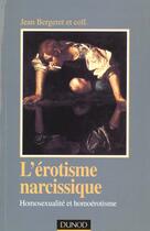 Couverture du livre « L'erotisme narcissique » de Bergeret Jean aux éditions Dunod