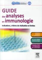 Couverture du livre « Guide des analyses en immunologie » de  aux éditions Elsevier-masson