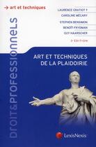 Couverture du livre « Art et techniques de la plaidoirie (2e édition) » de  aux éditions Lexisnexis