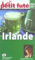 Couverture du livre « IRLANDE (2006-2007) (édition 2006) » de Collectif Petit Fute aux éditions Le Petit Fute