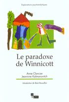Couverture du livre « Paradoxe de winnicott (le) » de Clancier/Kalmanovitc aux éditions In Press