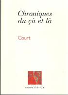 Couverture du livre « Chroniques du çà et là » de Court aux éditions Phb Editions