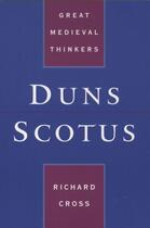 Couverture du livre « Duns Scotus » de Richard Cross aux éditions Oxford University Press Usa