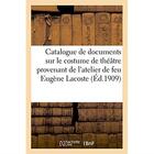 Couverture du livre « Catalogue des tableaux, aquarelles, dessins, etudes, et de nombreux documents sur le costume de » de Simons Paul aux éditions Hachette Bnf