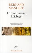 Couverture du livre « L'enterrement à Sabres » de Bernard Manciet aux éditions Gallimard