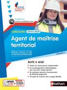 Couverture du livre « Concours ; agent de maîtrise territorial (édition 2019/2020) » de  aux éditions Nathan