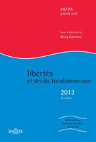 Couverture du livre « Libertés et droits fondamentaux (édition 2013) » de Remy Cabrillac aux éditions Dalloz