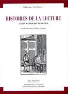 Couverture du livre « Histoire de la lecture. Un bilan des recherches » de Roger Chartier aux éditions Imec