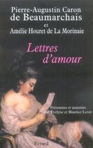 Couverture du livre « Lettres d'amour » de Caron-P+Houret-A aux éditions Fayard