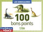 Couverture du livre « Boite de 100 bons points ; les dinosaures » de Olivier Nadel aux éditions Lito