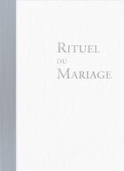 Couverture du livre « Rituel du mariage ; ouvrage de célébration » de Aelf aux éditions Mame