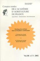 Couverture du livre « Stockage du carbone dans la biosphere continentale. stockage du carbone dans les forets temperees... » de  aux éditions Lavoisier Diff