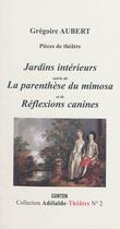 Couverture du livre « Jardins intérieurs » de Gregoire Aubert aux éditions Gunten