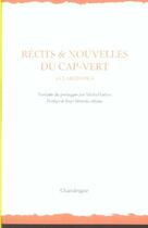 Couverture du livre « Récits et nouvelles du cap-vert » de Collectif/Laban aux éditions Editions Chandeigne&lima