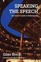 Couverture du livre « Speaking the Speech » de Rylance Mark aux éditions Hern Nick Digital